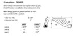 Sanderson CAD600 dimension graphic
