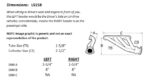 Sanderson LS158 dimension graphic